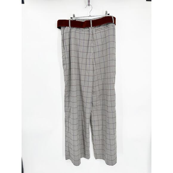 Cara Cara Soho Pants in Hannon Plaid Turtledove Tweed 14 NEW - Picture 3 of 5